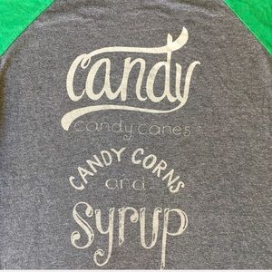 Next Level Apparel Tops - Culture Flock long sleeve baseball t Candy Holiday Next Level Apparel Tops - Culture Flock long sleeve baseball t Candy Holiday